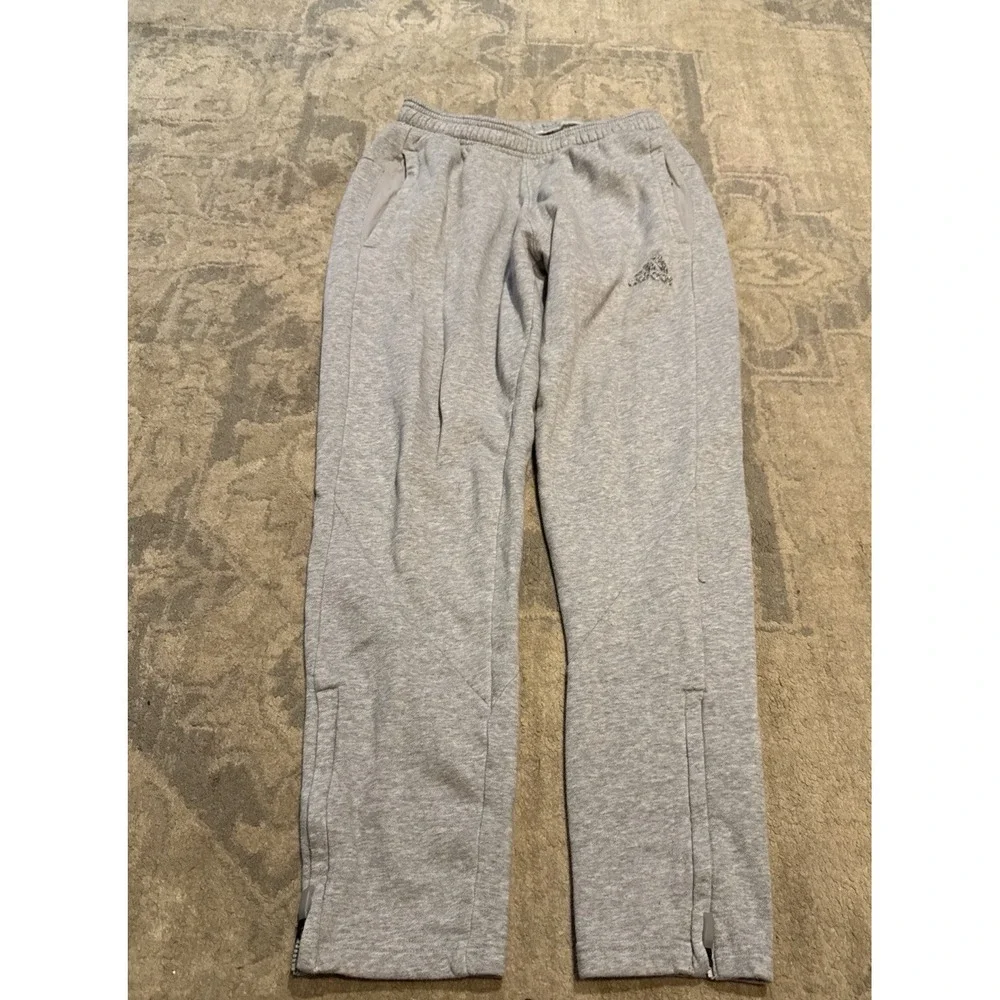 Adidas Fleece Gray‎ Jogger Sweat Pants Mens Sz Small